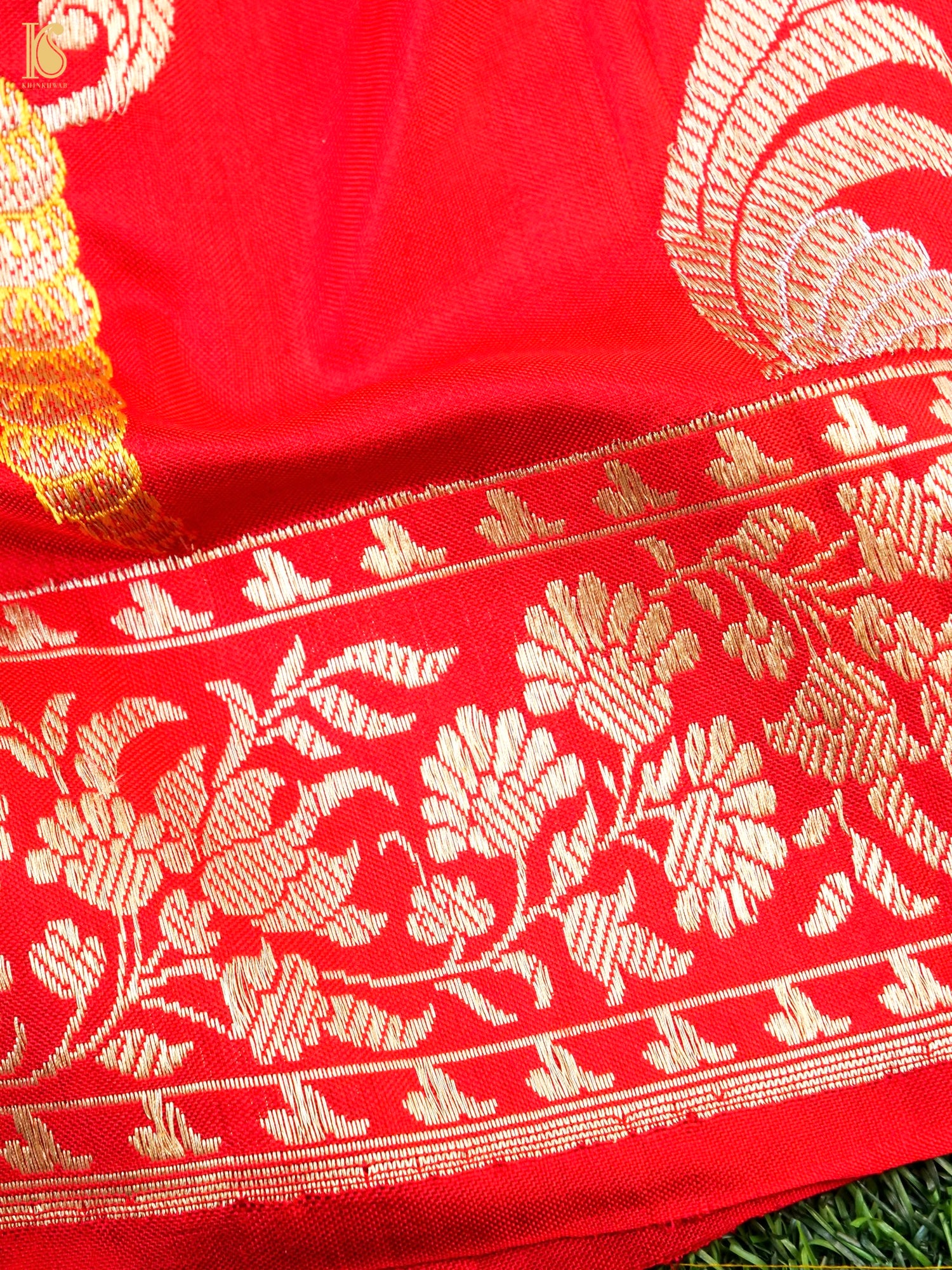 Handwoven Banarasi Katan Silk Kadwa Dupatta