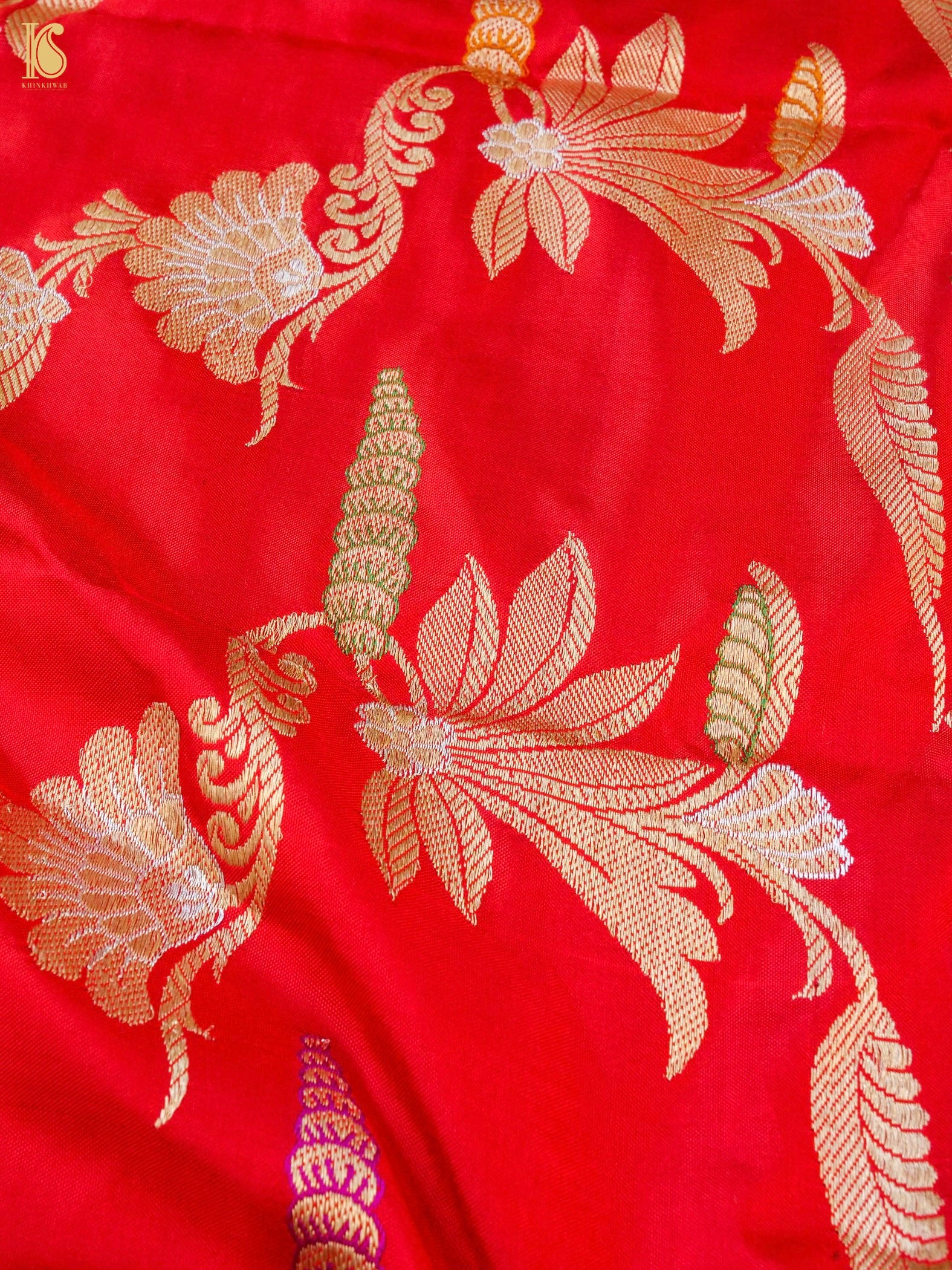 Handwoven Banarasi Katan Silk Kadwa Dupatta