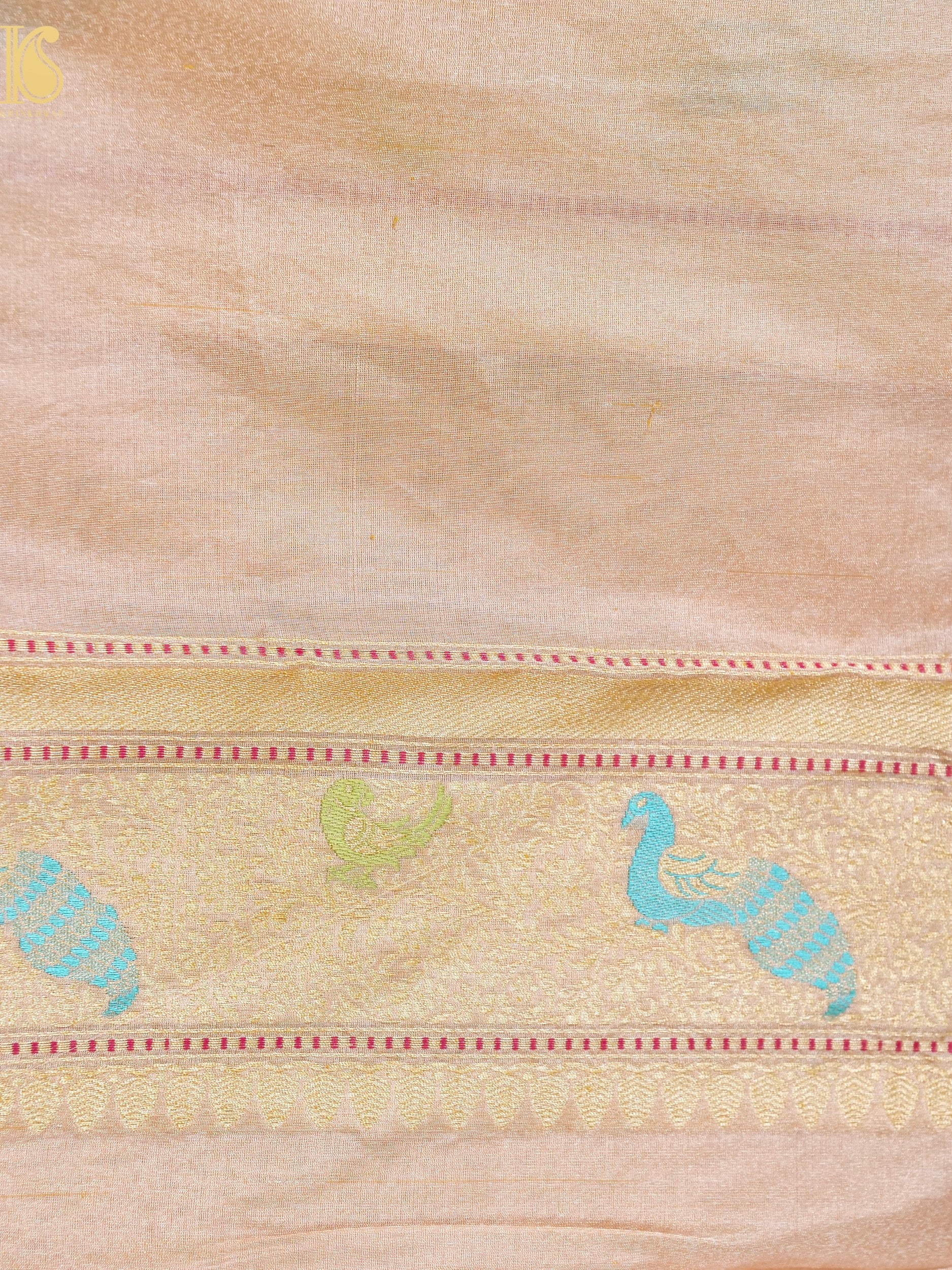 Tissue Silk Handwoven Banarasi Shikargah Saree