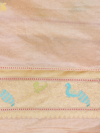 Tissue Silk Handwoven Banarasi Shikargah Saree