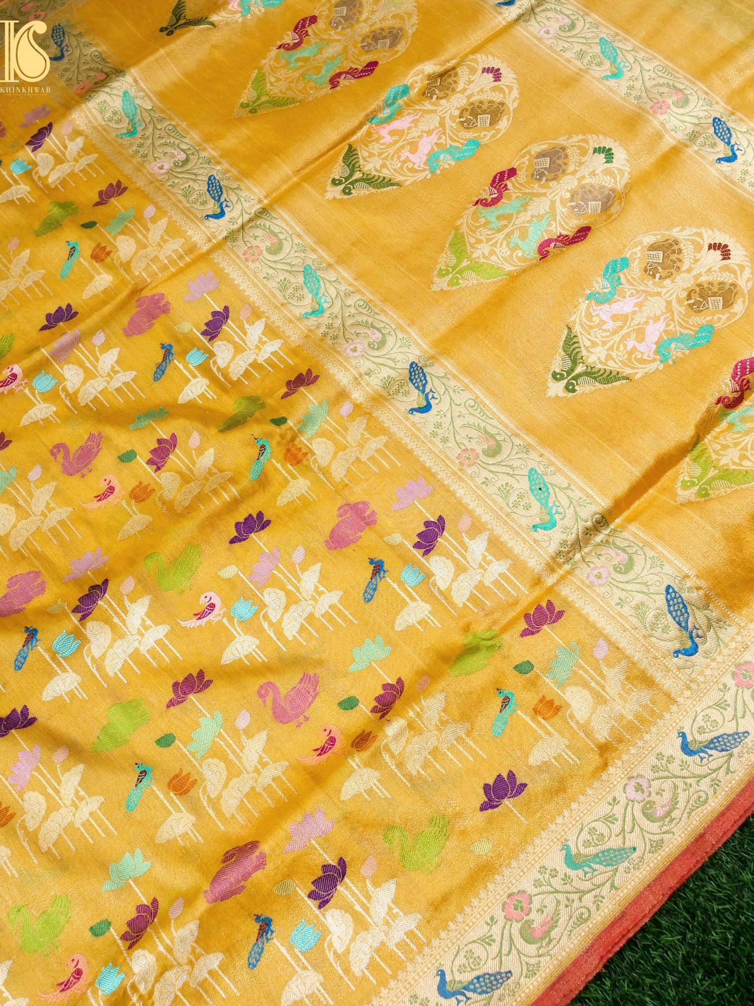 Tissue Silk Handwoven Banarasi Shikargah Saree