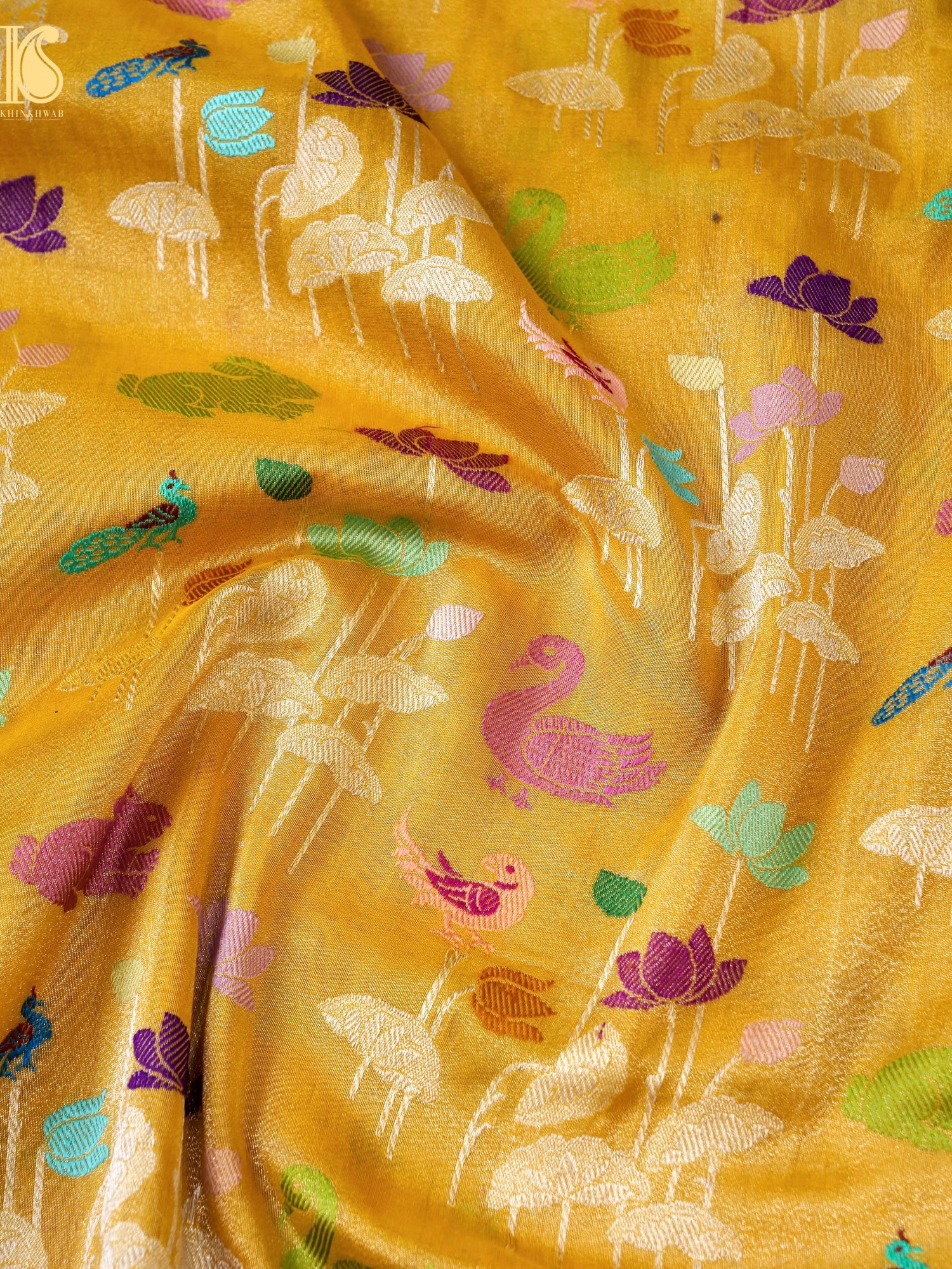 Tissue Silk Handwoven Banarasi Shikargah Saree