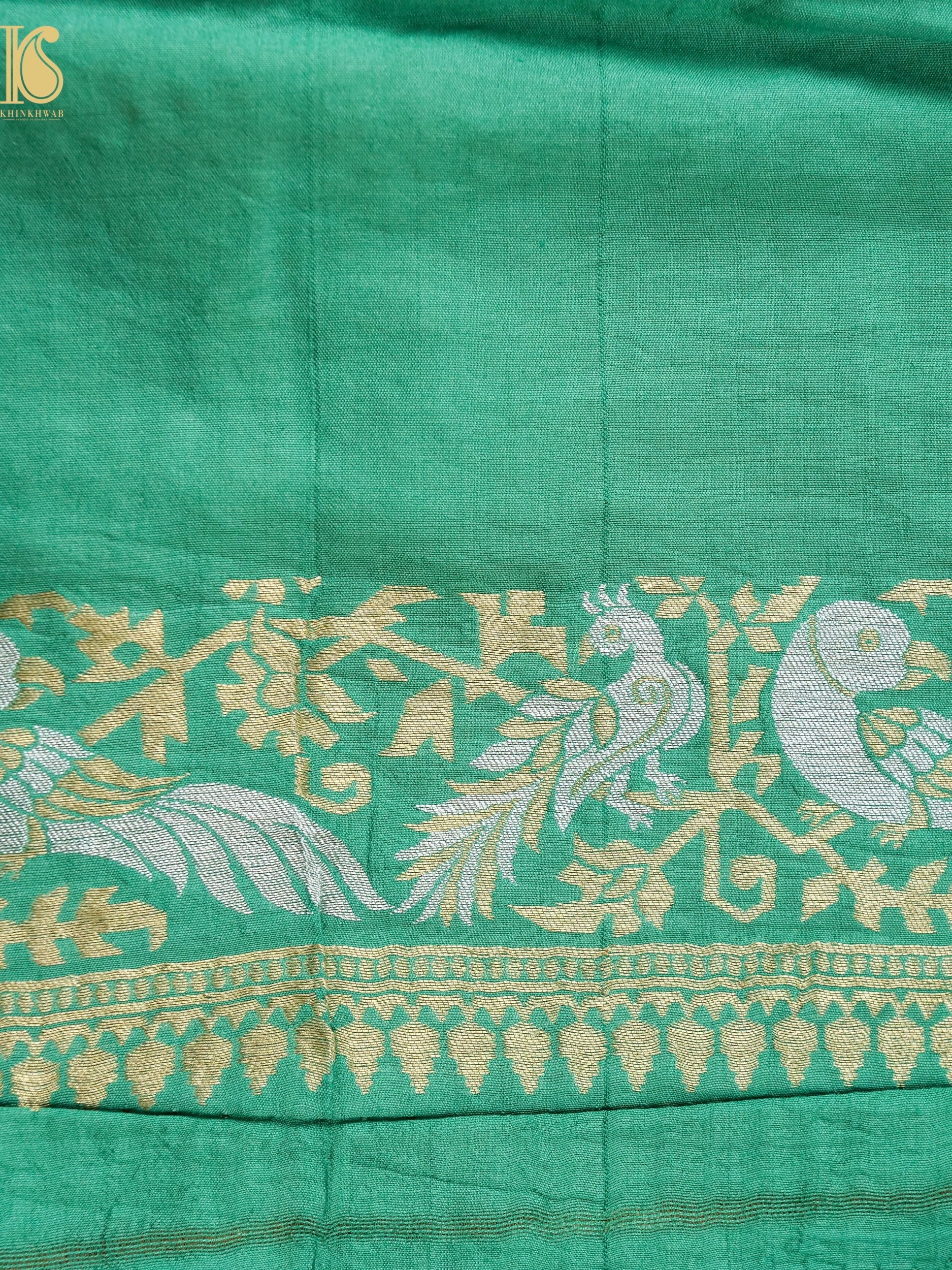 Georgette Banarasi Birds of Paradise Saree