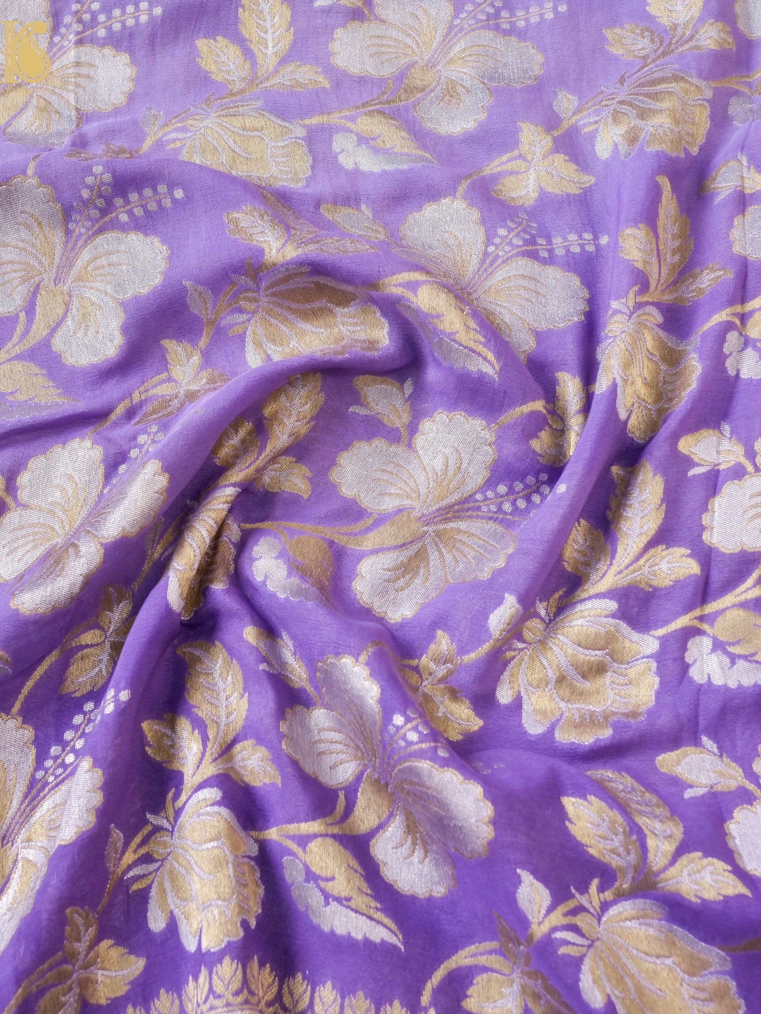 Georgette Handloom Banarasi Dahlia Saree