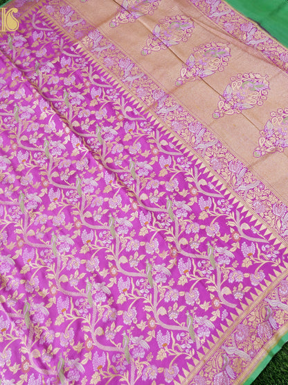 Georgette Banarasi Birds of Paradise Saree