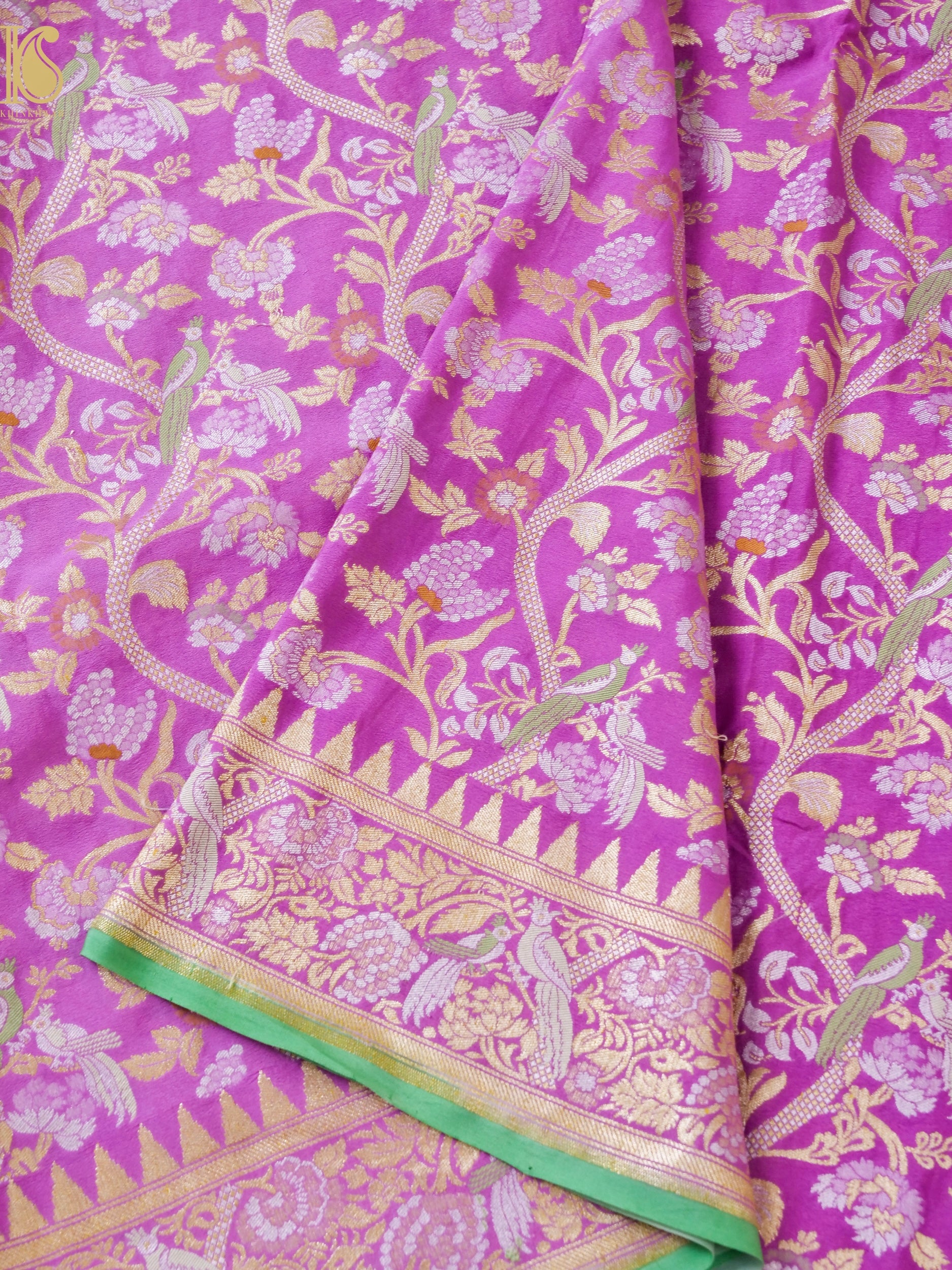 Georgette Banarasi Birds of Paradise Saree