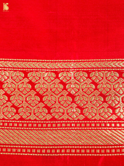 Handloom Banarasi Chauki Rangkat Silk Saree