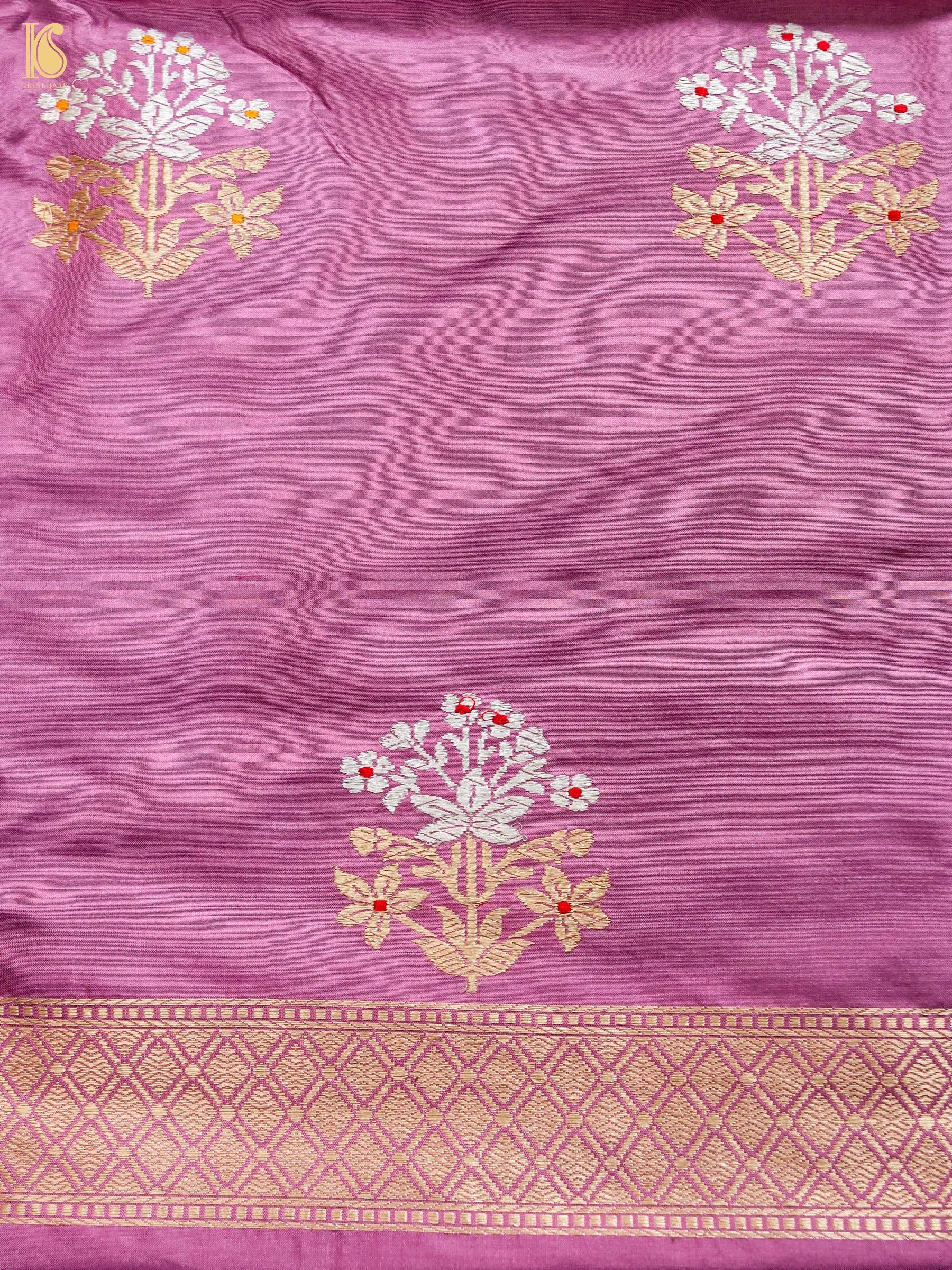 Handwoven Banarasi Katan Silk Suit Fabric Set