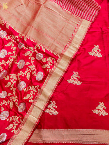 Handwoven Banarasi Katan Silk Suit Fabric Set