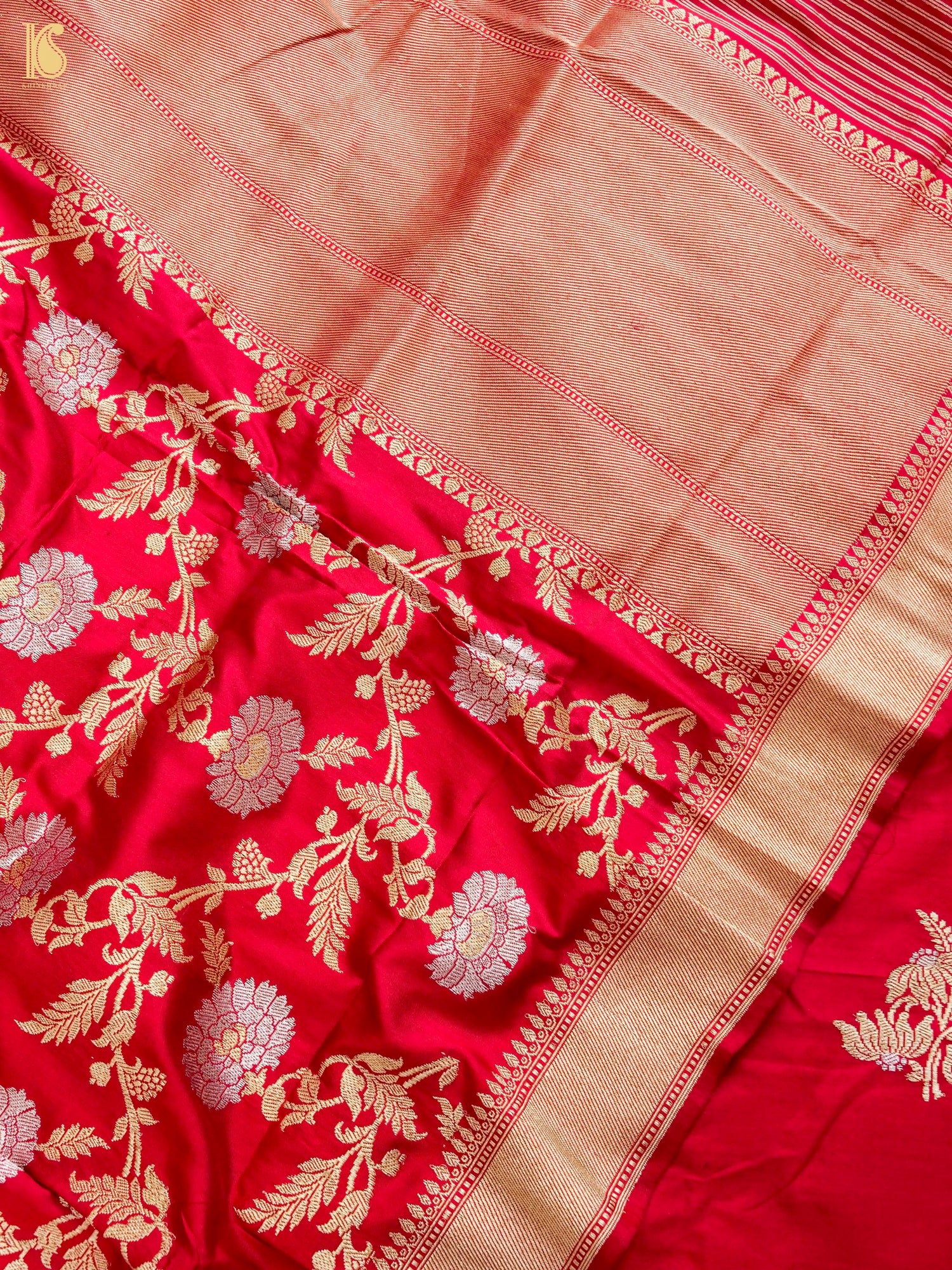 Handwoven Banarasi Katan Silk Suit Fabric Set