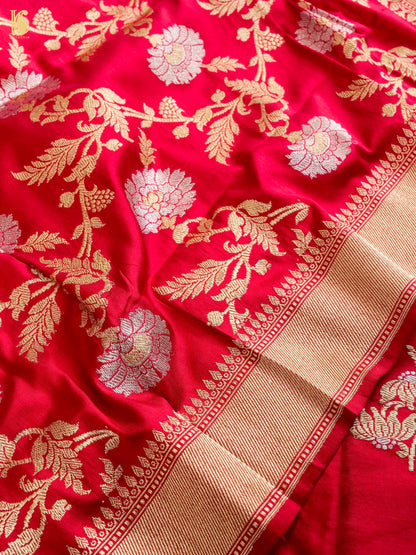 Handwoven Banarasi Katan Silk Suit Fabric Set