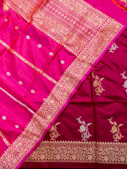 Handwoven Banarasi Katan Silk Suit Fabric Set