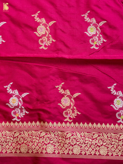 Handwoven Banarasi Katan Silk Suit Fabric Set