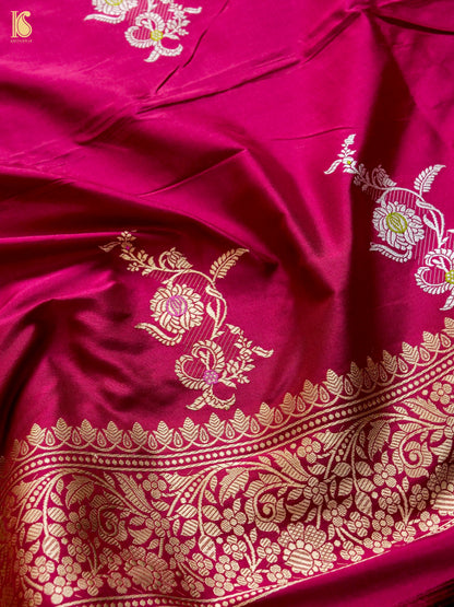 Handwoven Banarasi Katan Silk Suit Fabric Set