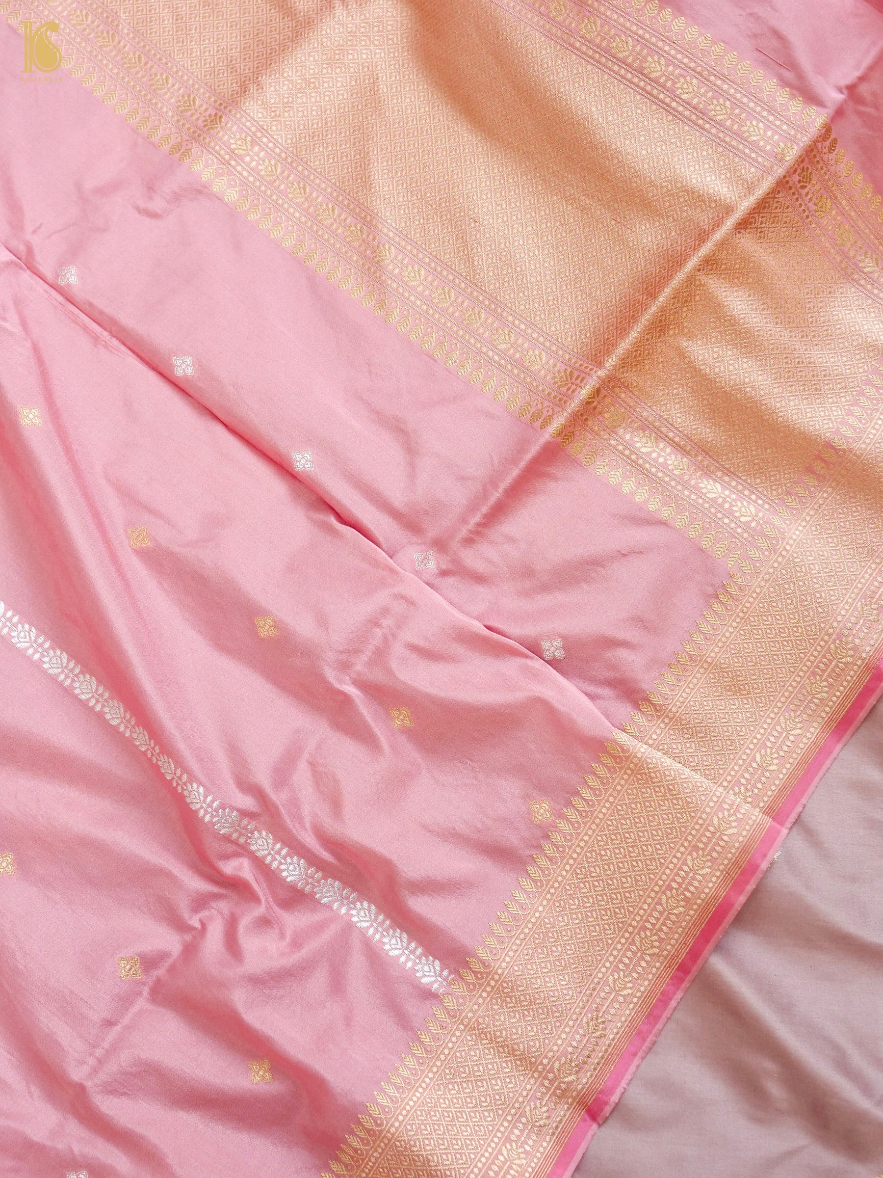 Handwoven Banarasi Katan Silk Suit Fabric Set