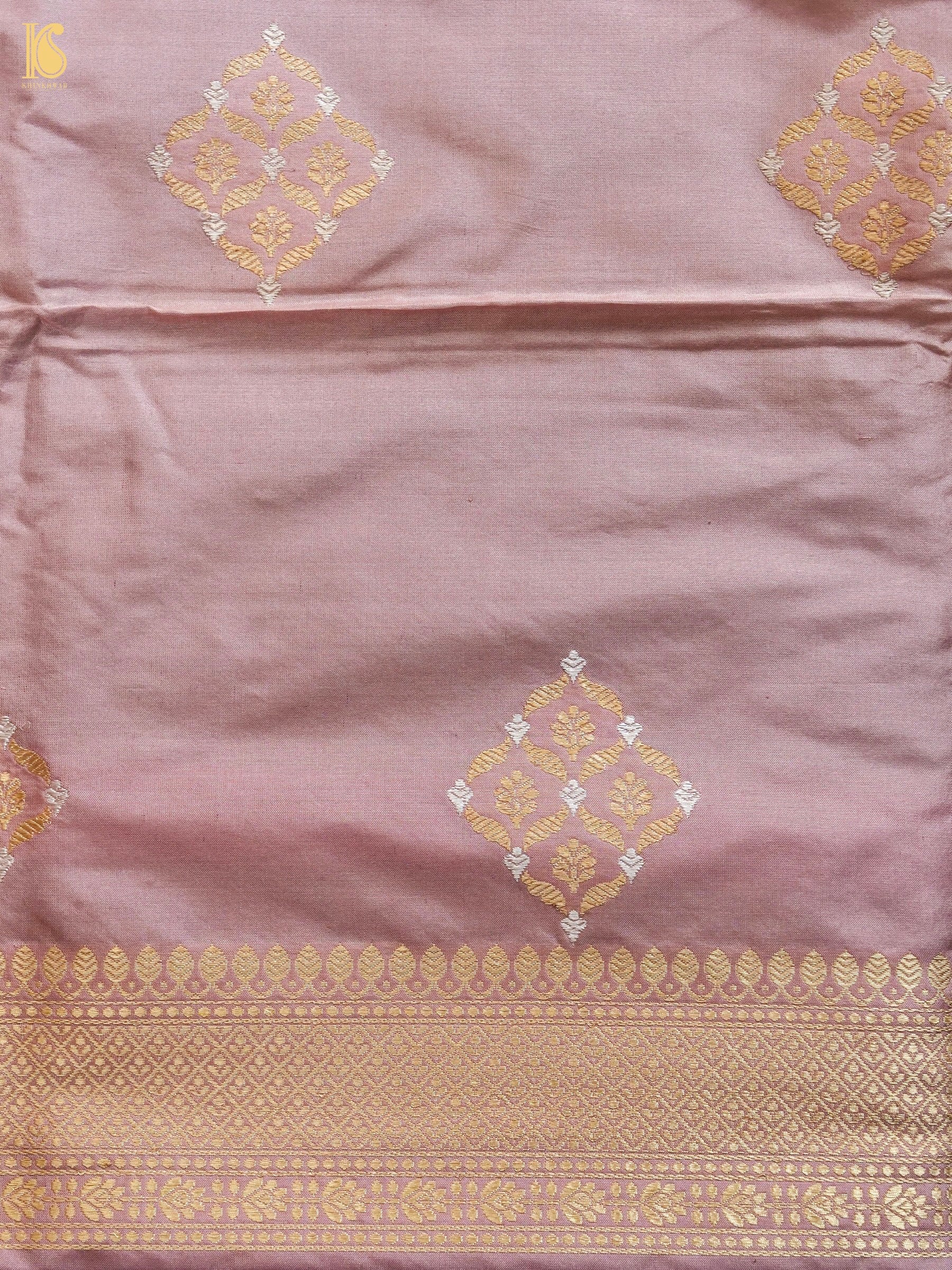 Handwoven Banarasi Katan Silk Suit Fabric Set