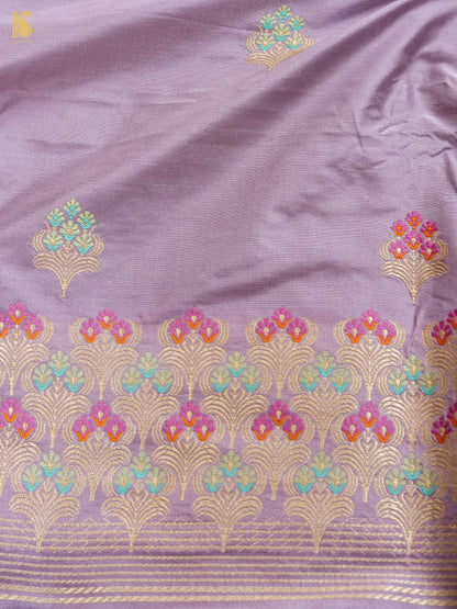 Handwoven Banarasi Katan Silk Suit Fabric Set