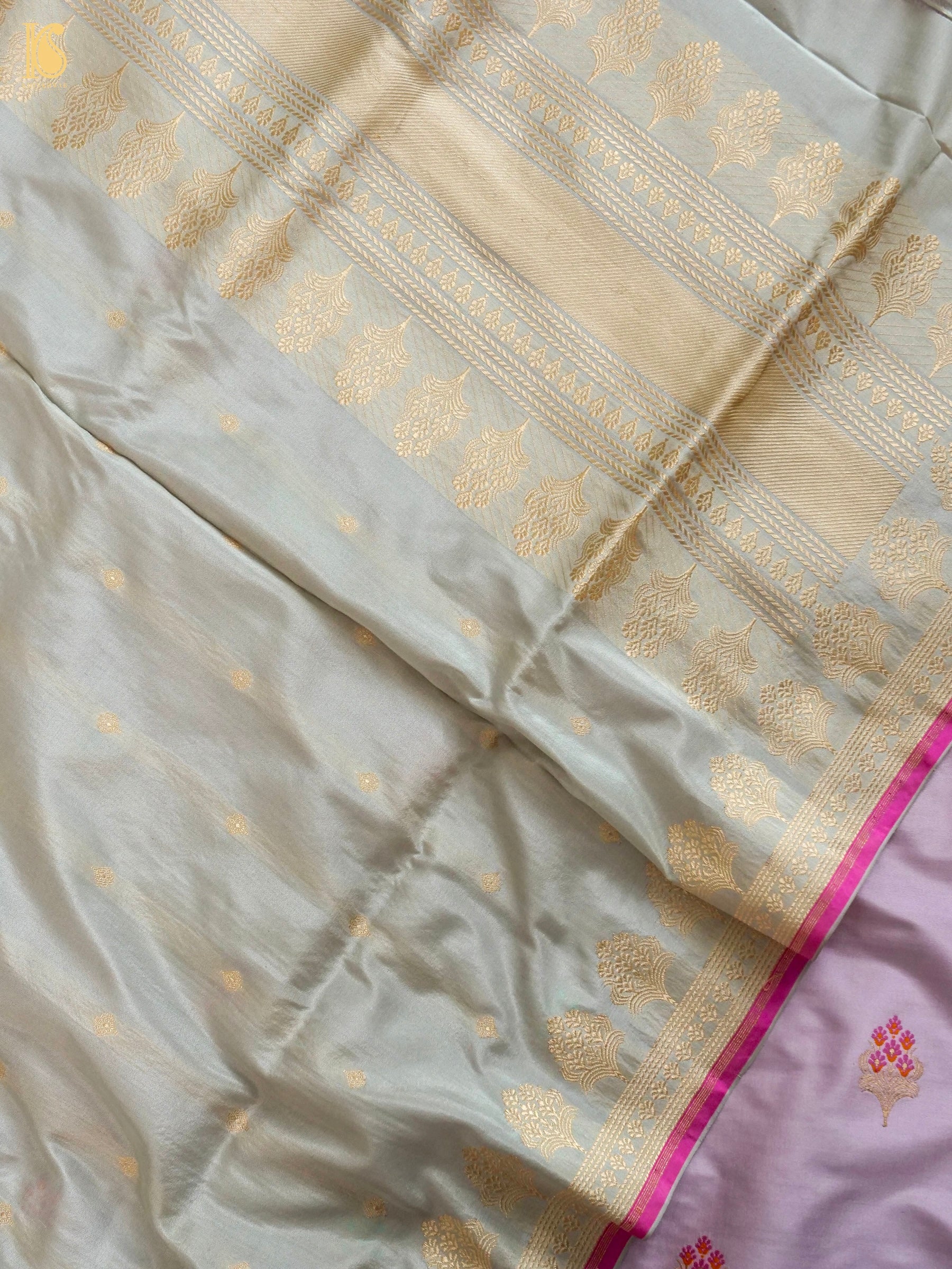 Handwoven Banarasi Katan Silk Suit Fabric Set