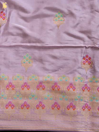 Handwoven Banarasi Katan Silk Suit Fabric Set