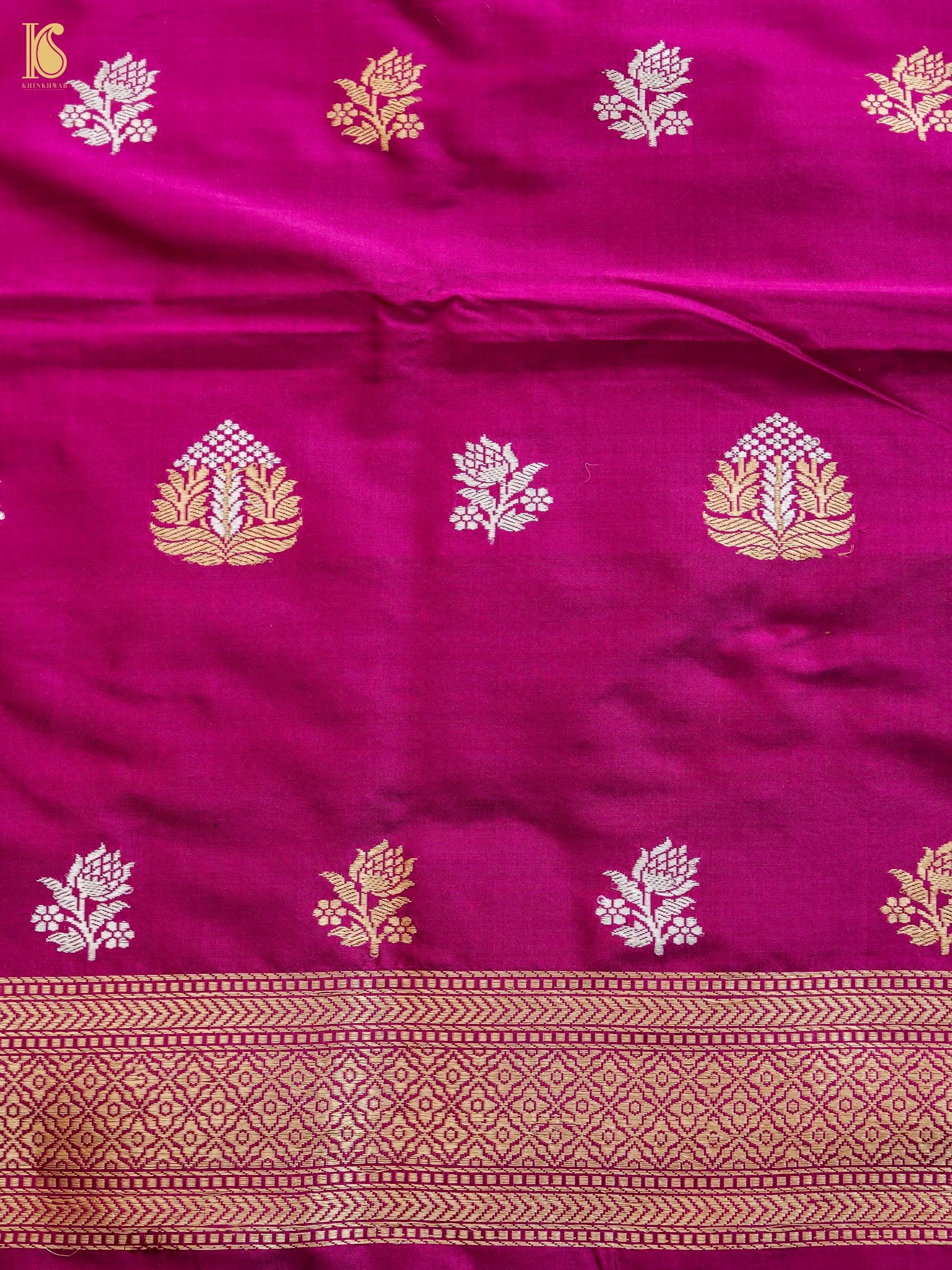 Handwoven Banarasi Katan Silk Suit Fabric Set