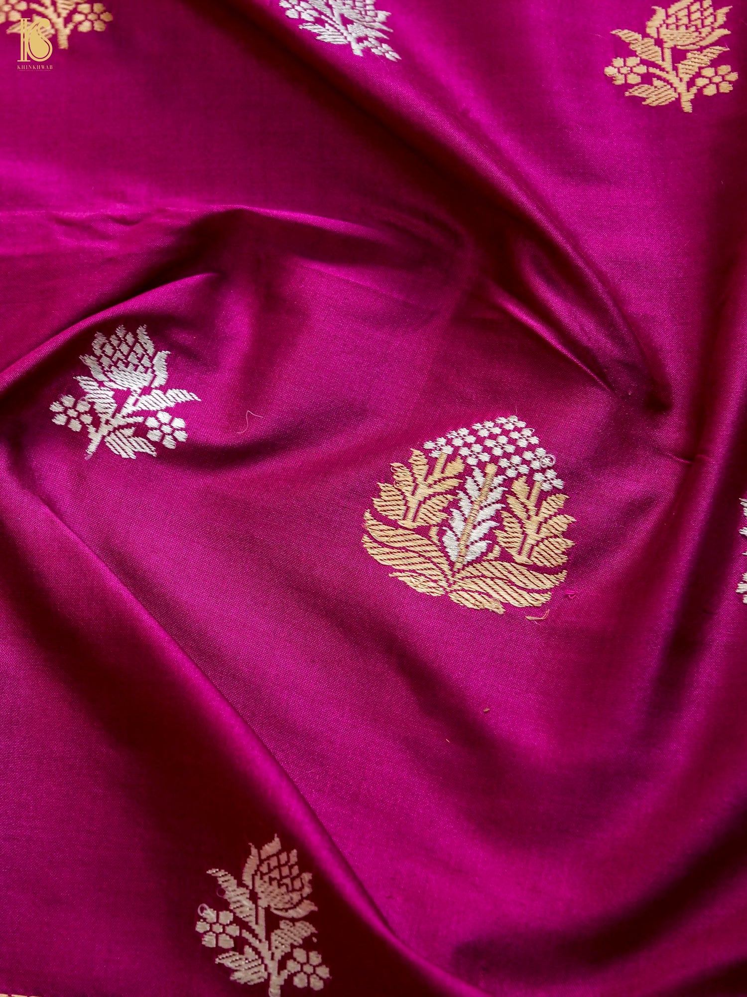 Handwoven Banarasi Katan Silk Suit Fabric Set