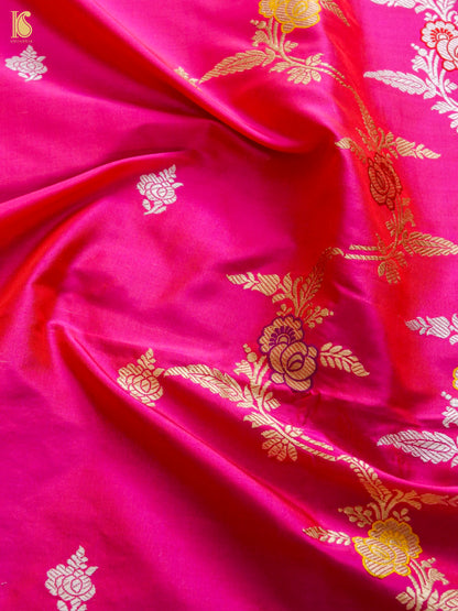 Handwoven Banarasi Katan Silk Suit Fabric Set