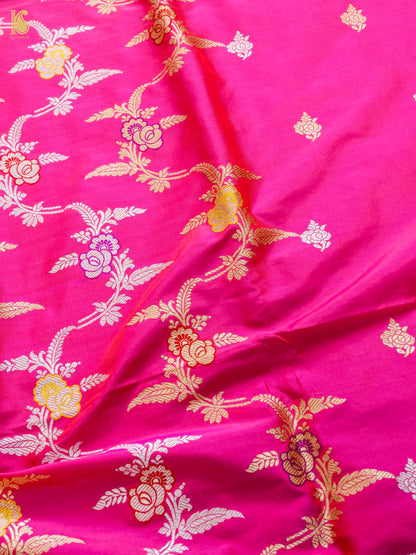 Handwoven Banarasi Katan Silk Suit Fabric Set