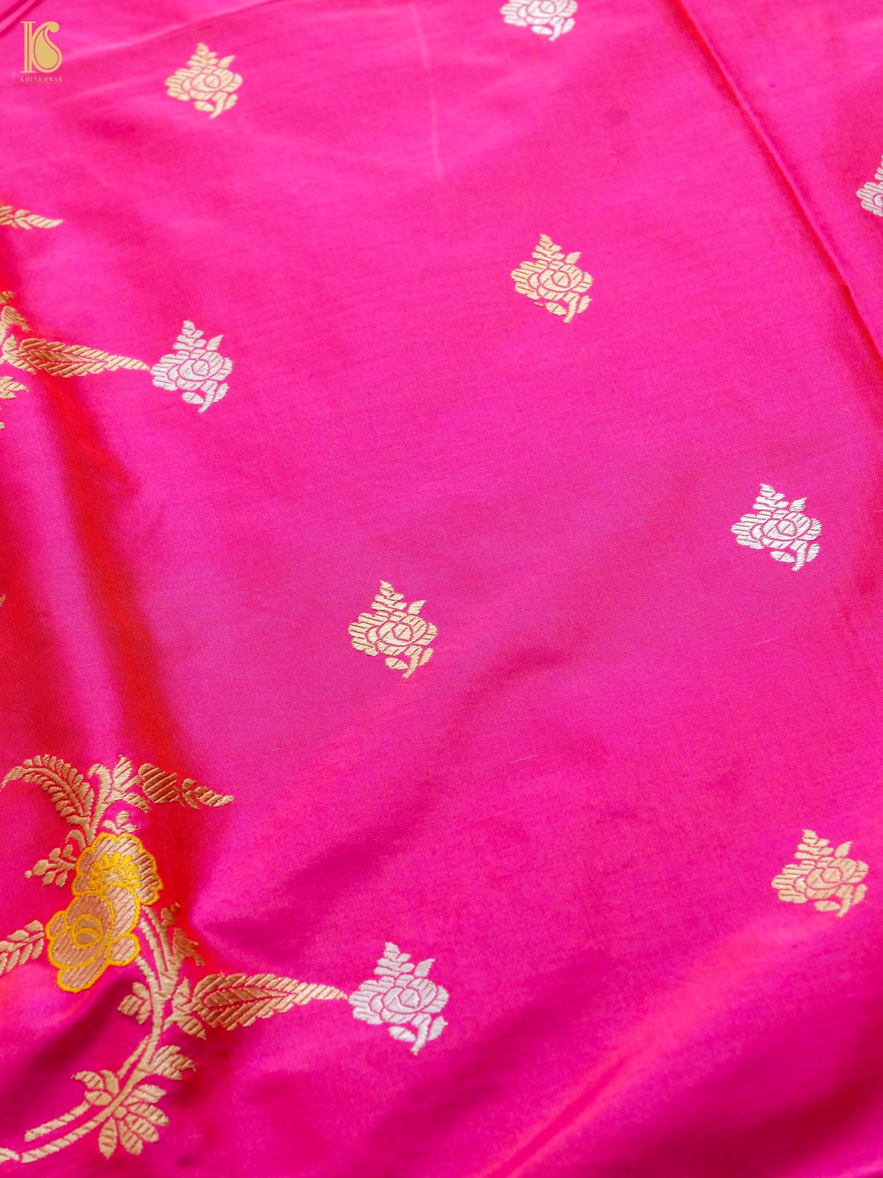 Handwoven Banarasi Katan Silk Suit Fabric Set