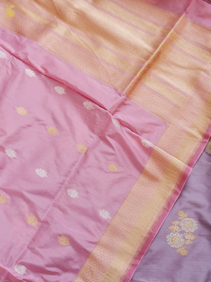 Handwoven Banarasi Katan Silk Suit Fabric Set