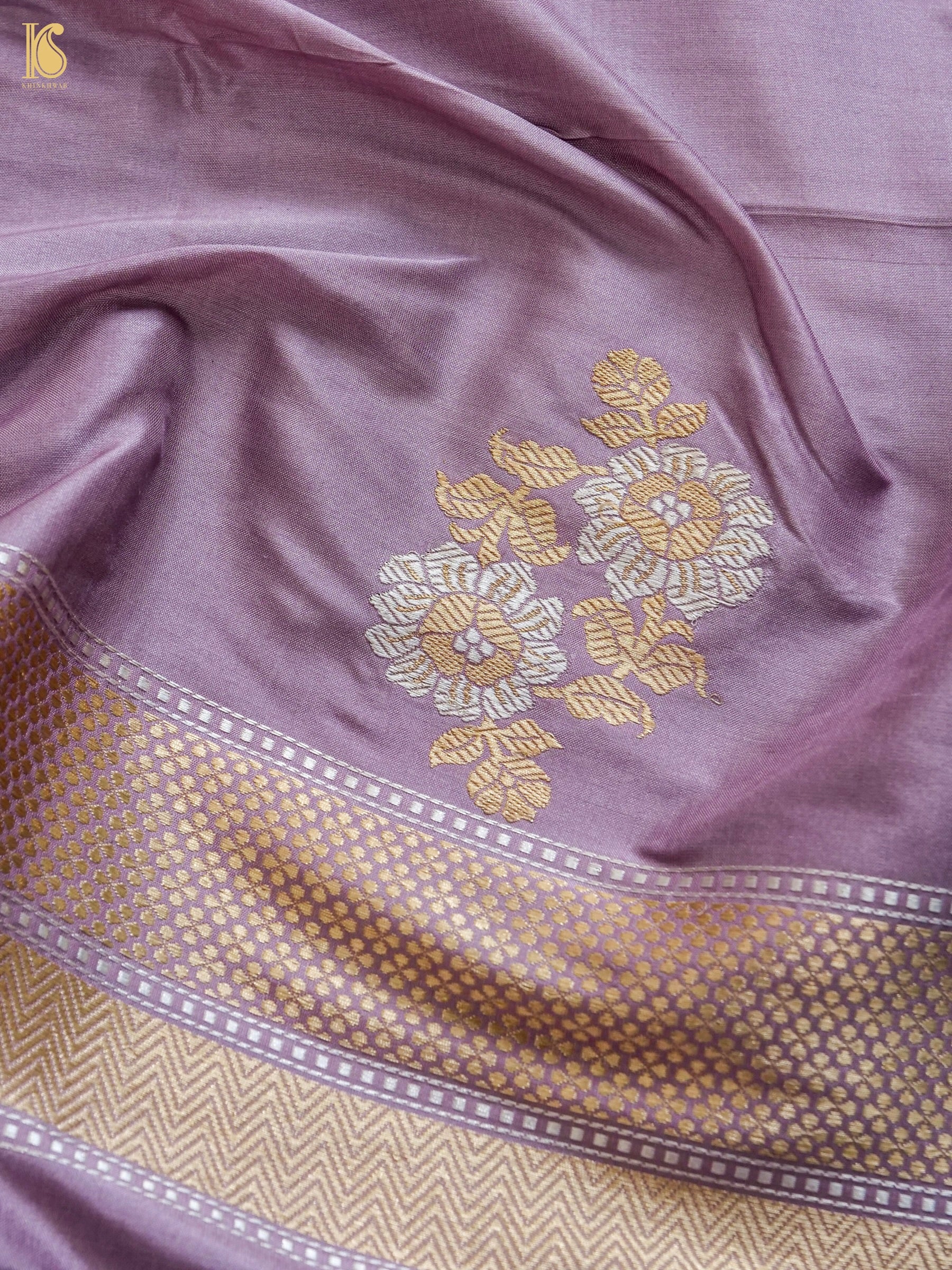 Handwoven Banarasi Katan Silk Suit Fabric Set