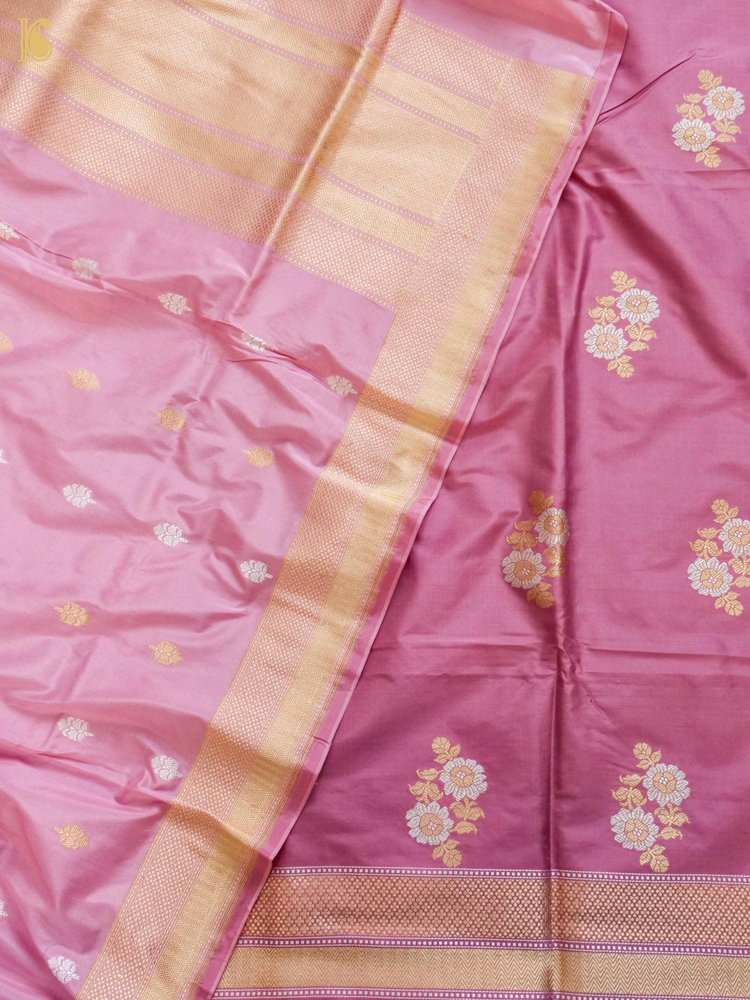 Handwoven Banarasi Katan Silk Suit Fabric Set