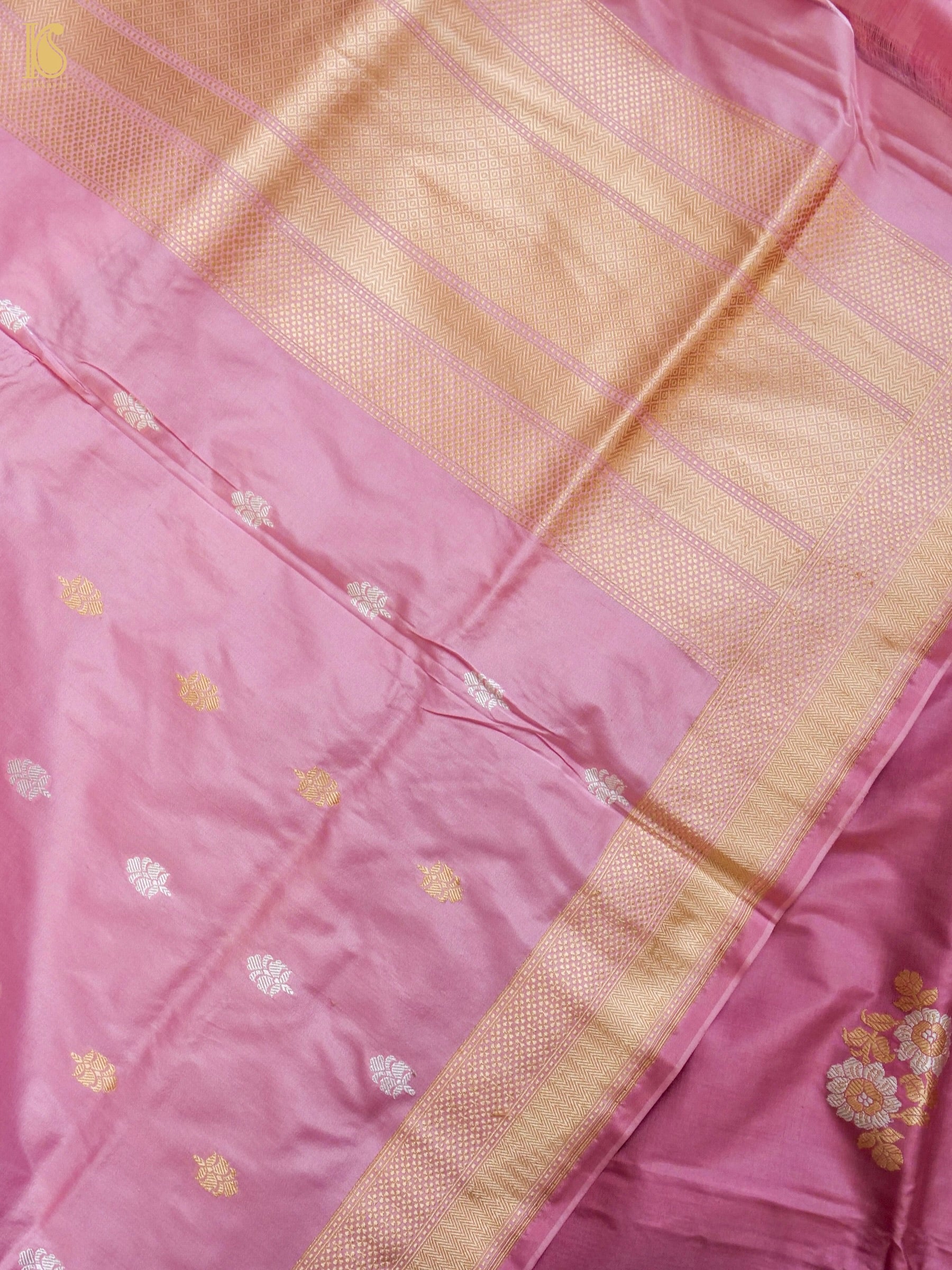 Handwoven Banarasi Katan Silk Suit Fabric Set