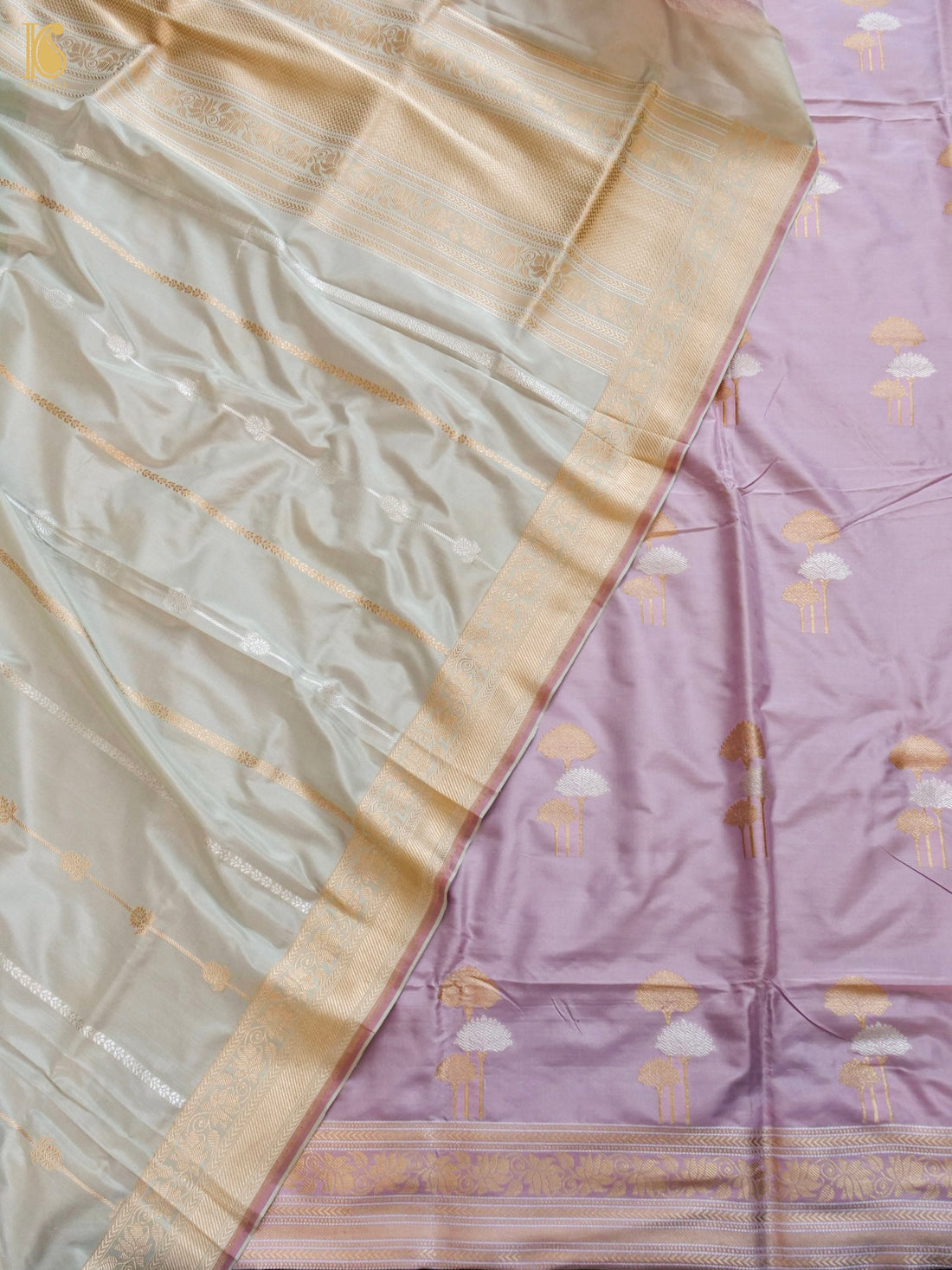 Handwoven Banarasi Katan Silk Suit Fabric Set