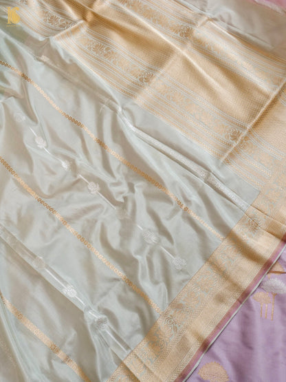 Handwoven Banarasi Katan Silk Suit Fabric Set