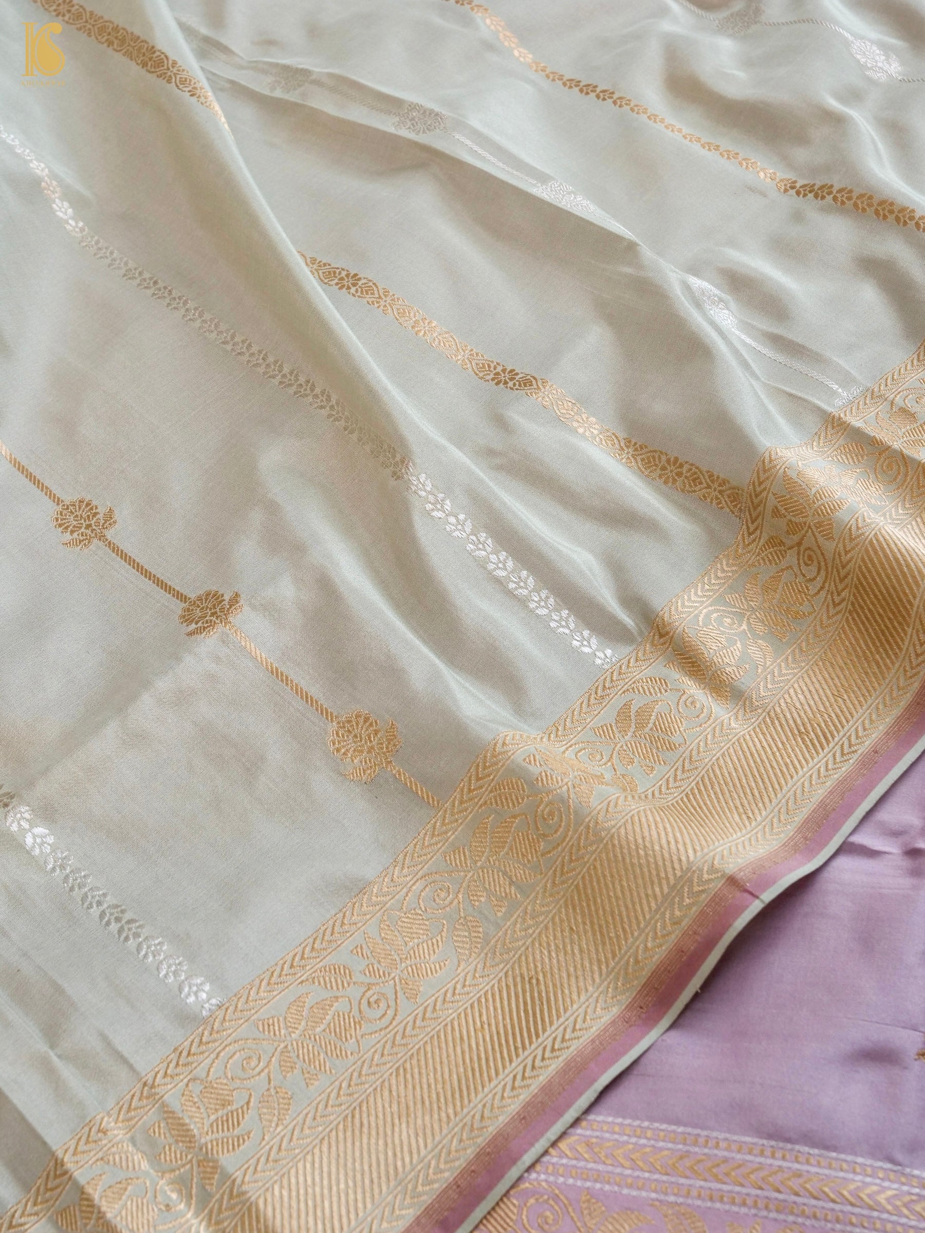 Handwoven Banarasi Katan Silk Suit Fabric Set