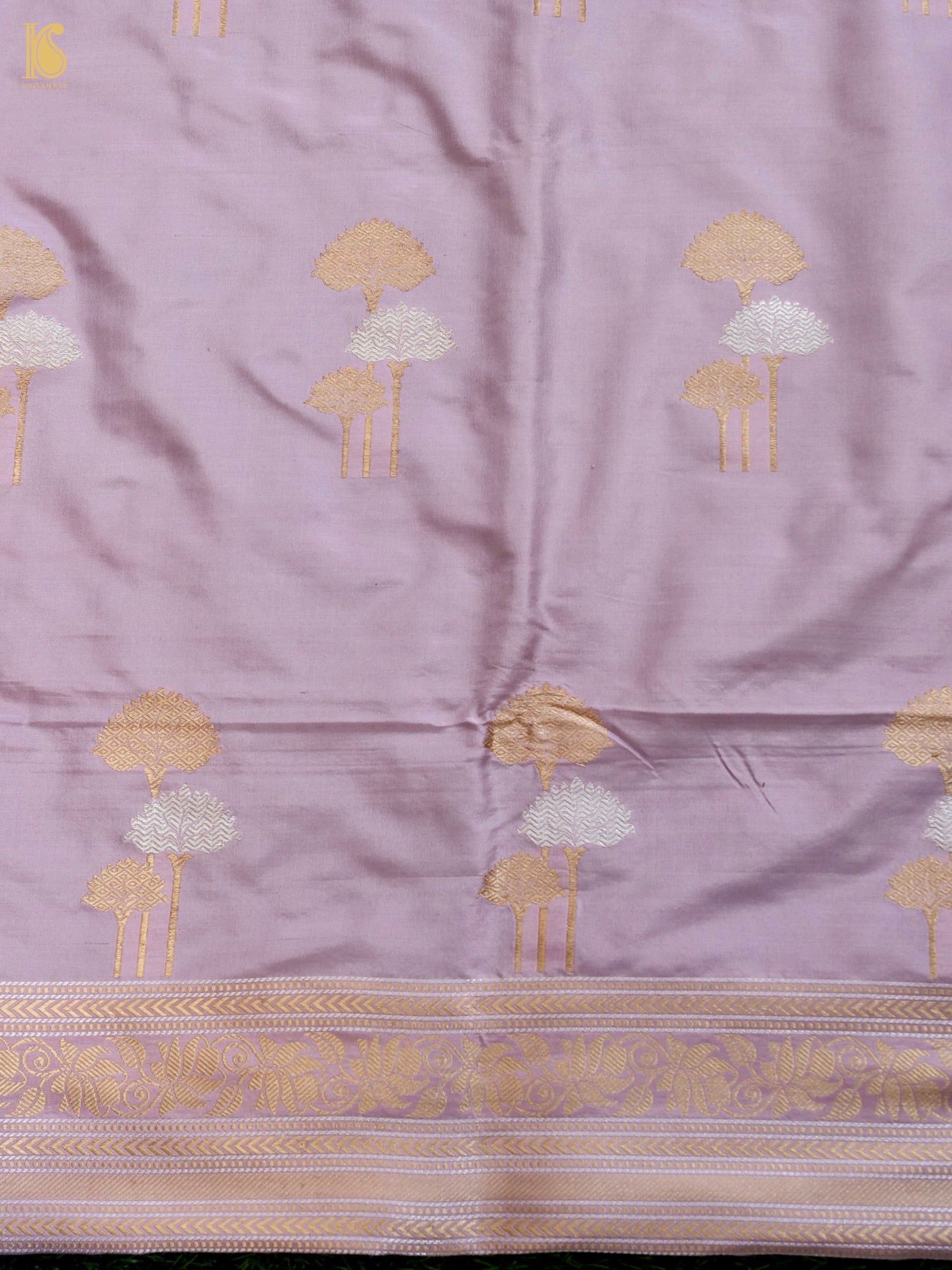 Handwoven Banarasi Katan Silk Suit Fabric Set