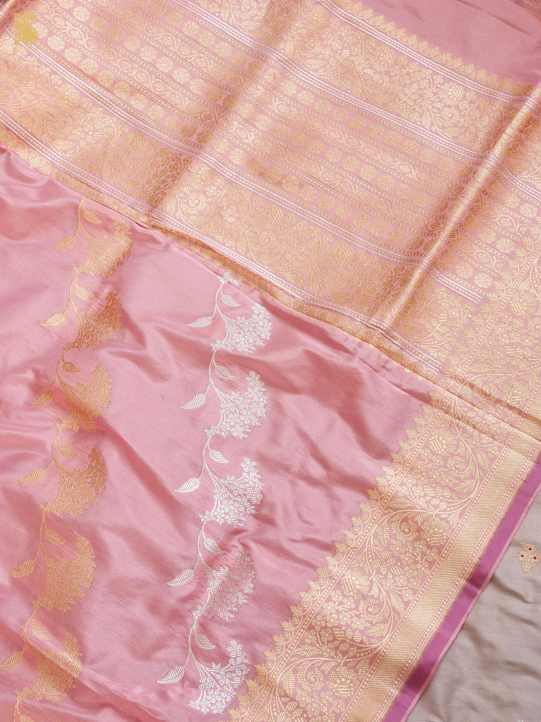 Handwoven Banarasi Katan Silk Suit Fabric Set