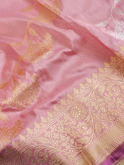 Handwoven Banarasi Katan Silk Suit Fabric Set