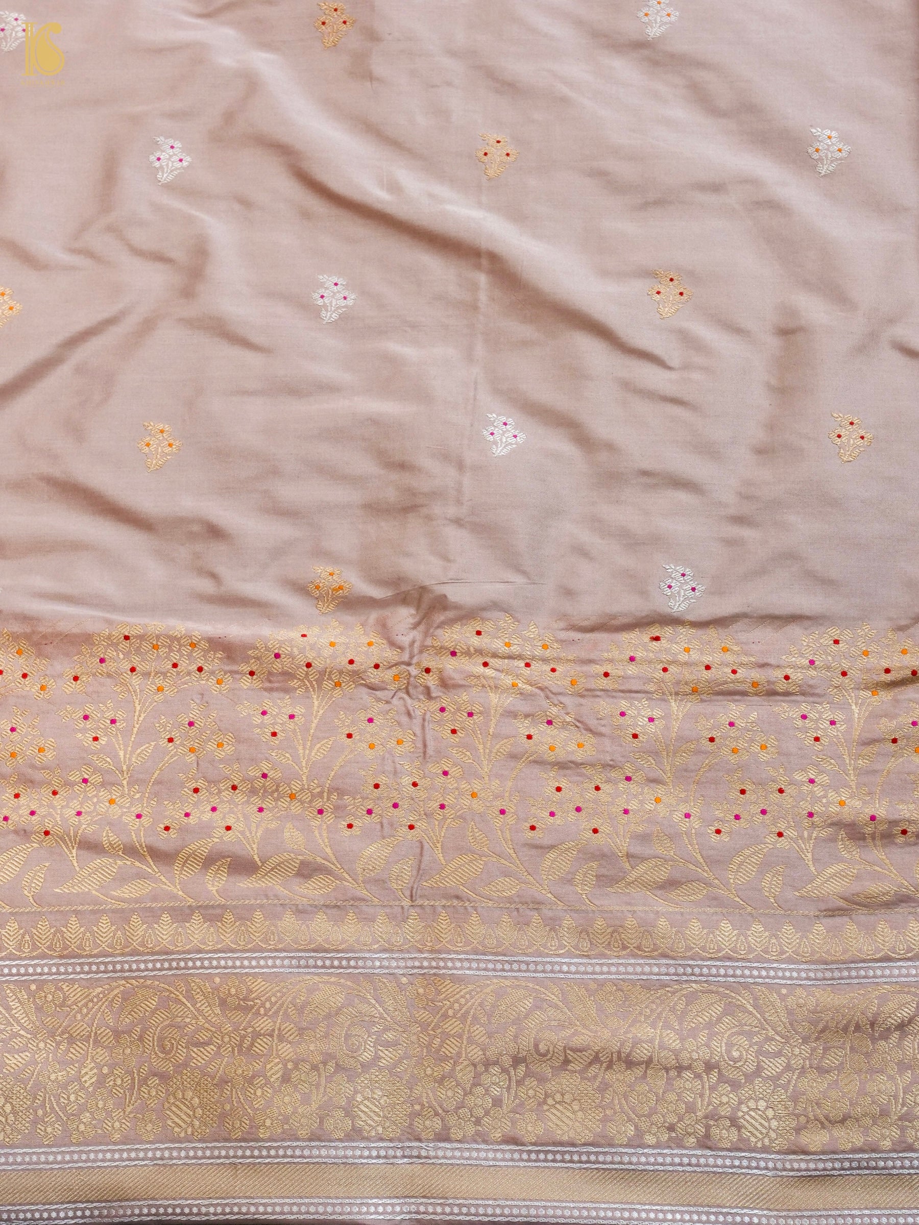 Handwoven Banarasi Katan Silk Suit Fabric Set