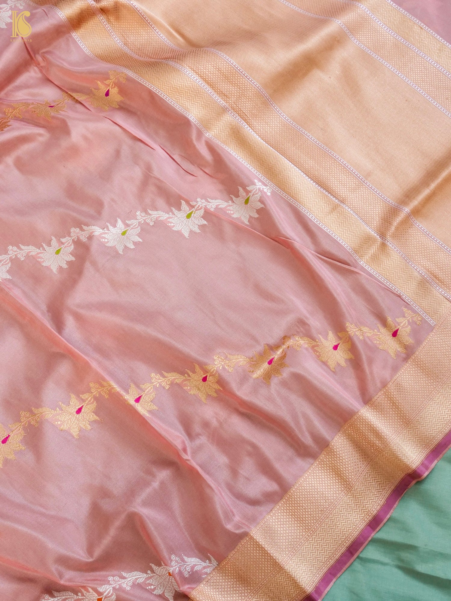 Handwoven Banarasi Katan Silk Suit Fabric Set