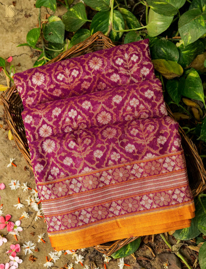 Banarasi Cotton Handloom Jamdani Ektara Saree