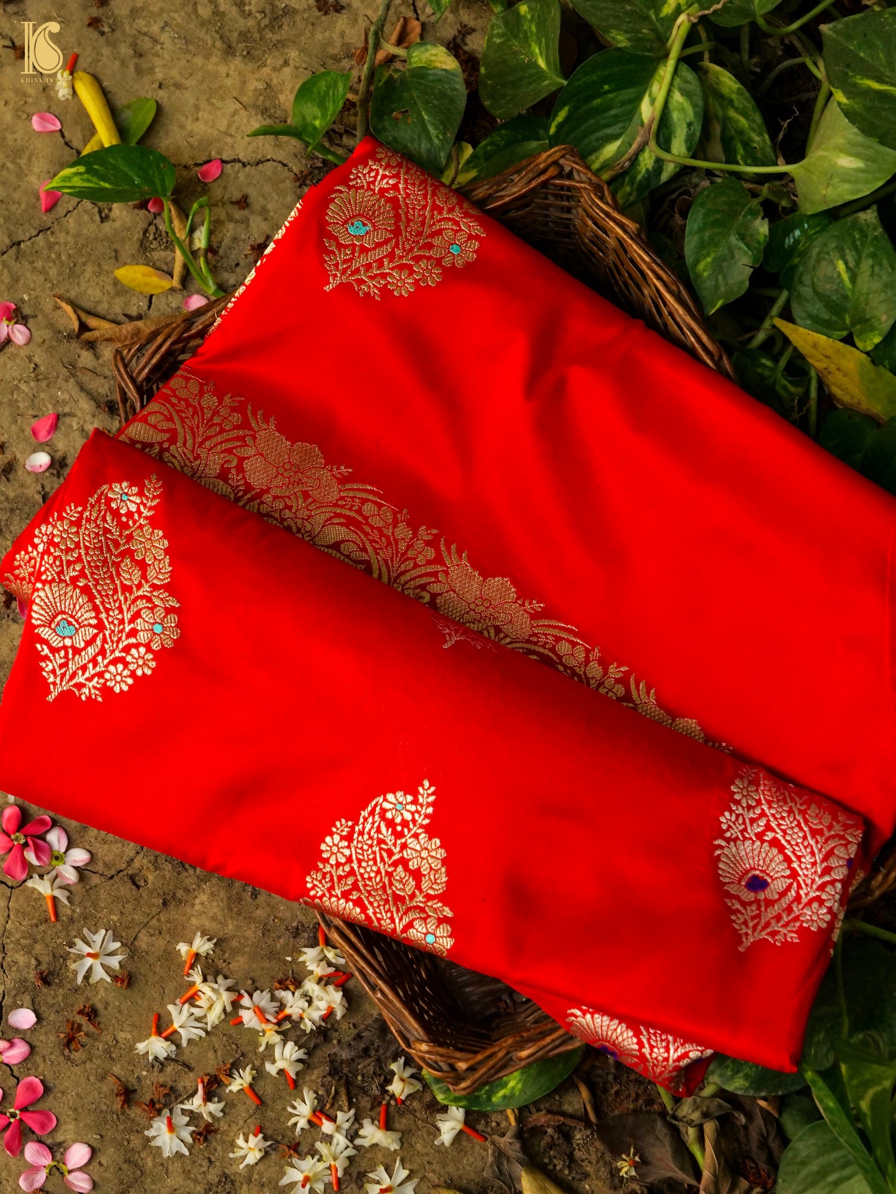 Banarasi Handloom Pure Katan Silk Kadwa Saree