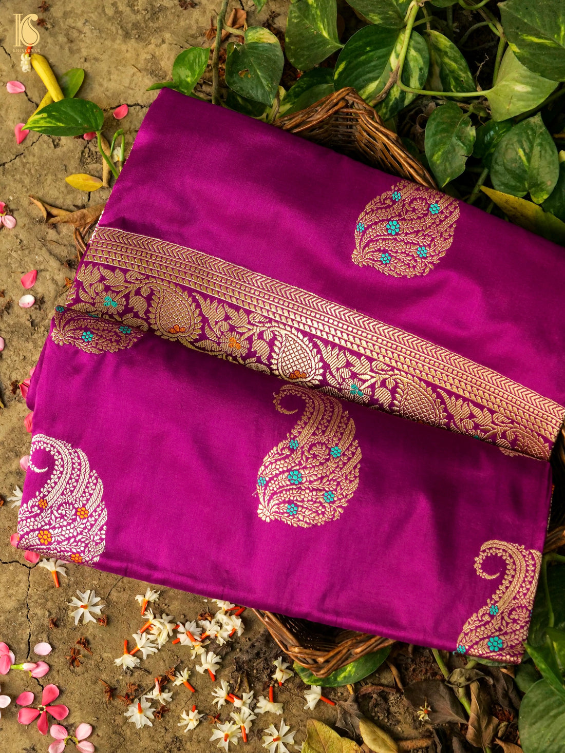 Banarasi Handloom Pure Katan Silk Kadwa Saree