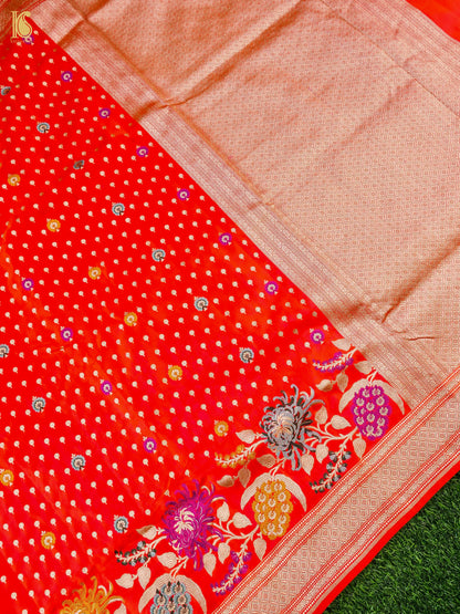 Banarasi Handloom Pure Katan Silk Saree with Tilfi Border