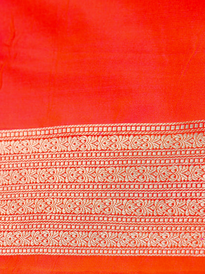 Banarasi Handloom Pure Katan Silk Saree with Tilfi Border