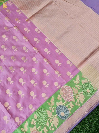 Banarasi Handloom Pure Katan Silk Saree with Tilfi Border