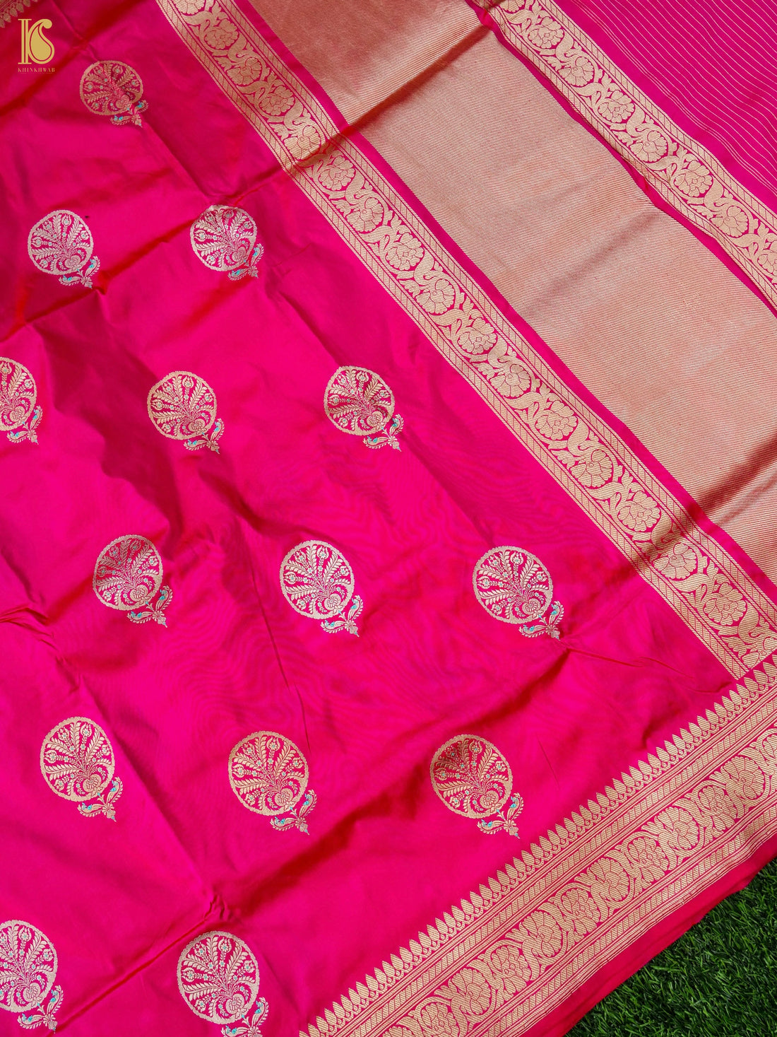 Banarasi Handloom Pure Katan Silk Kadwa Saree