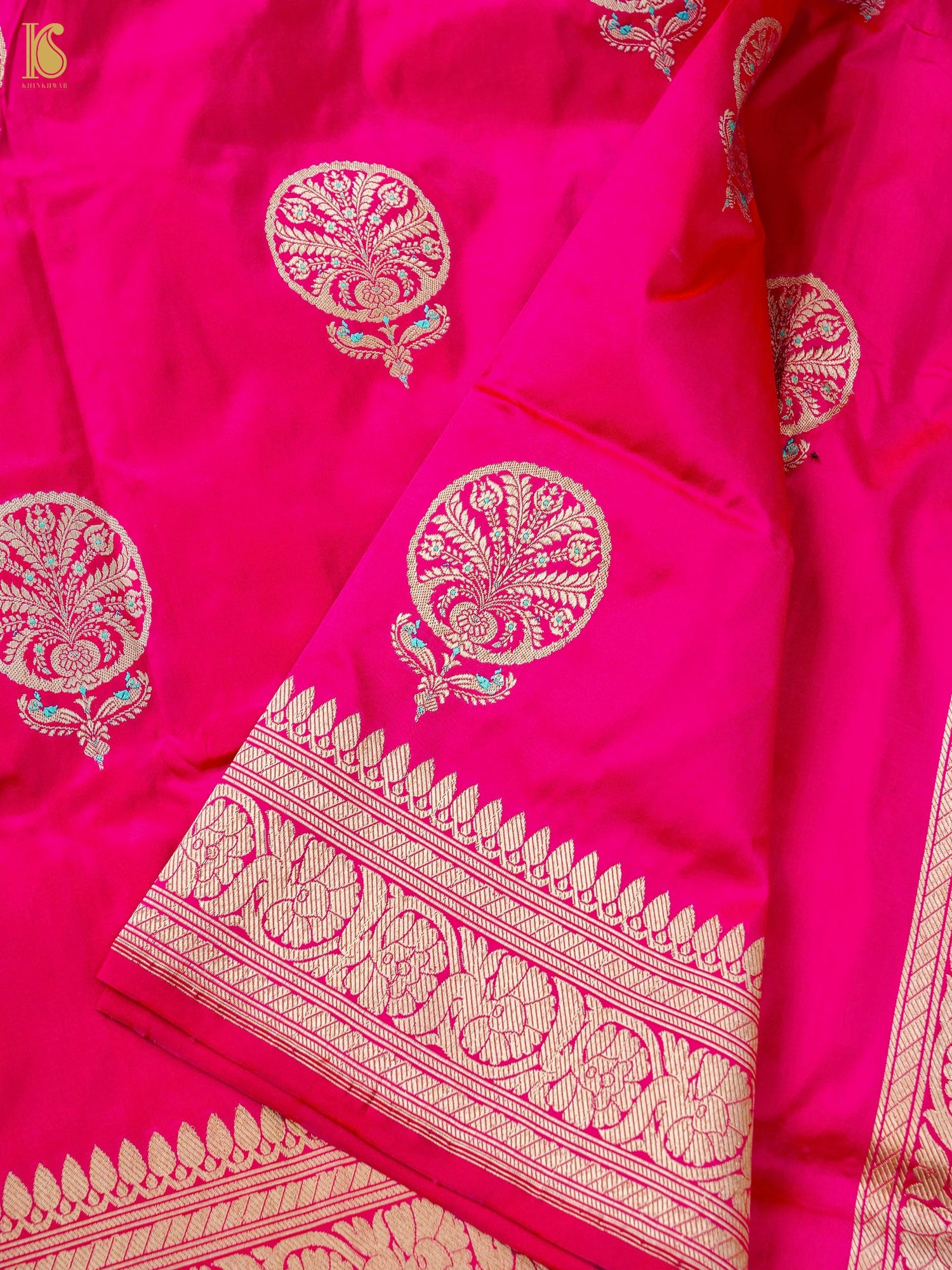 Banarasi Handloom Pure Katan Silk Kadwa Saree