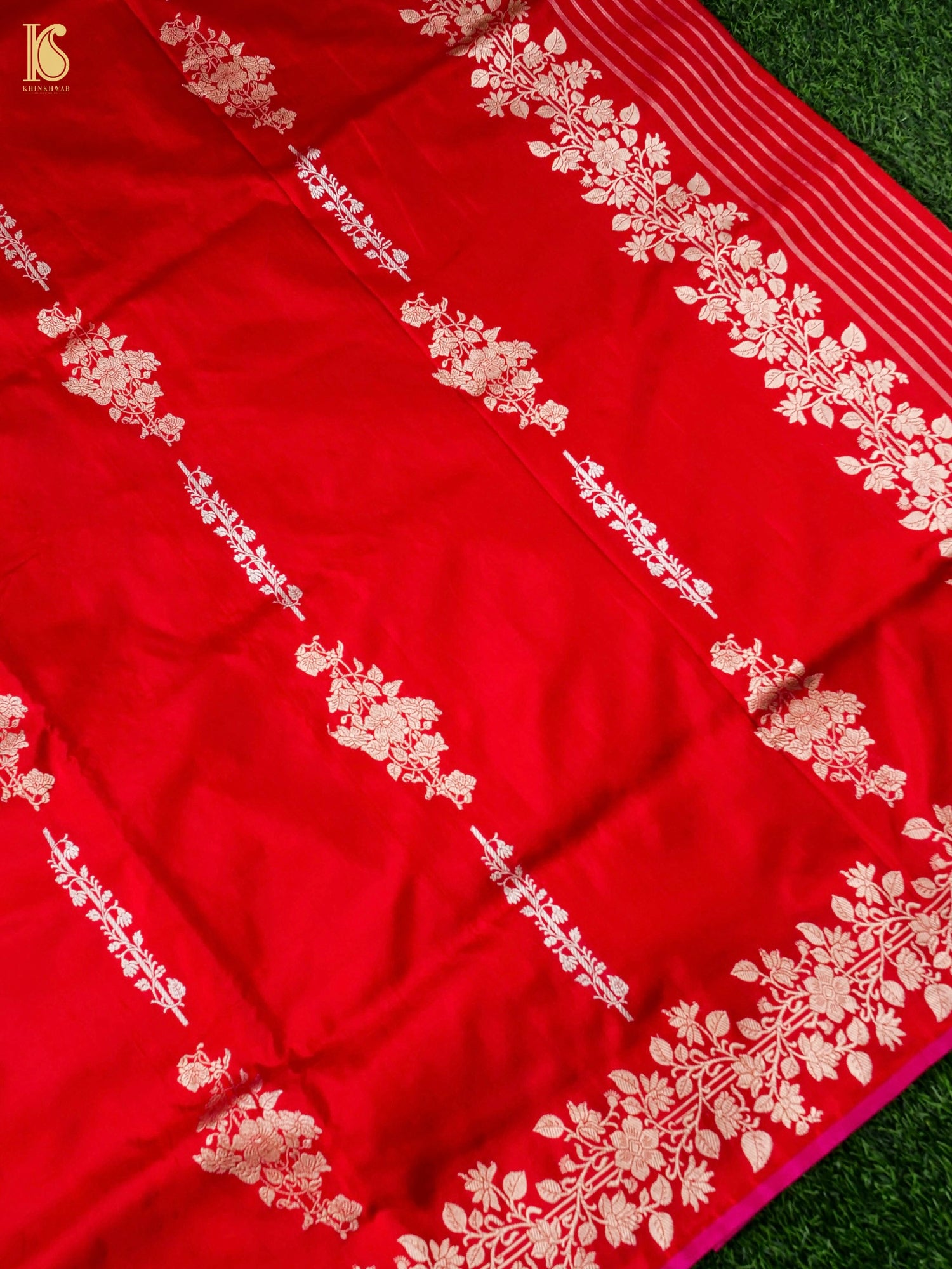 Banarasi Handloom Pure Katan Silk Kadwa Saree