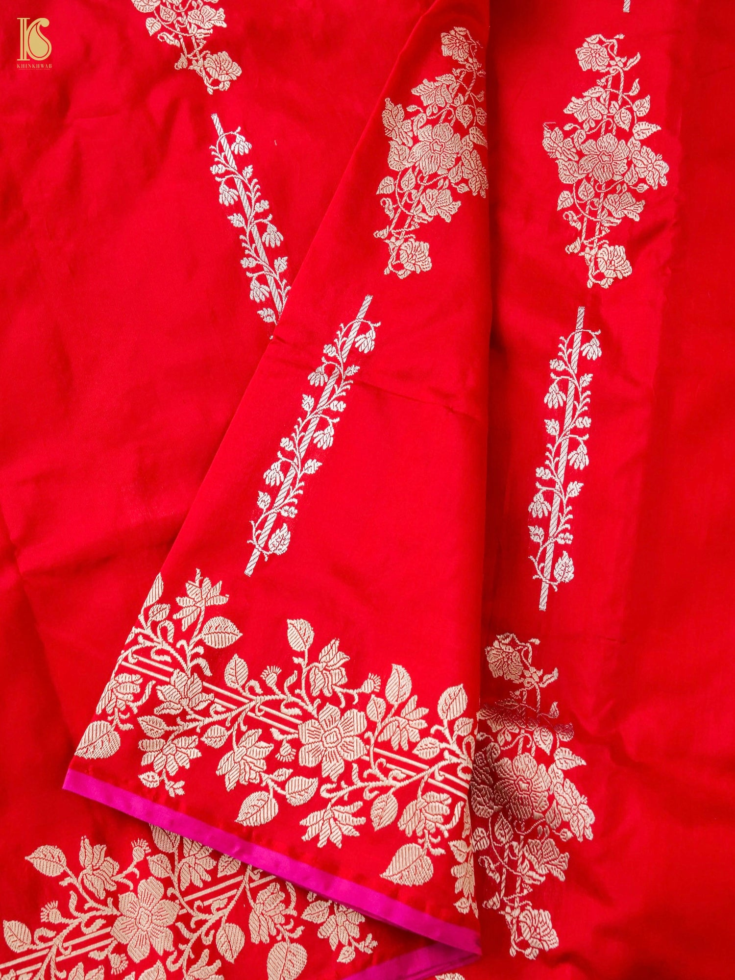 Banarasi Handloom Pure Katan Silk Kadwa Saree